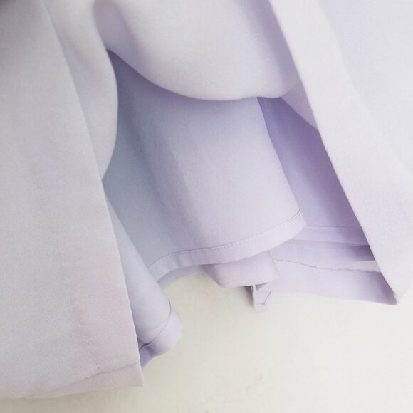 IRO Oak Dress Size 12 Light Purple Lavender Lilac Ruffle Surplice V Neck $400 - Picture 13 of 16